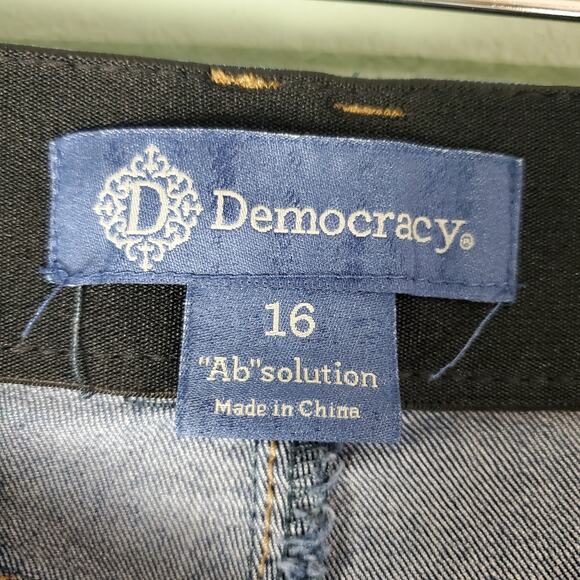 Democracy Womens Mid-rise AB Solution Skinny Jegging Size 16 - Picture 3 of 6